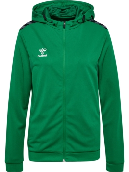 Preview: Damen Hummel Authentic Zip Hoodie - Jelly bean